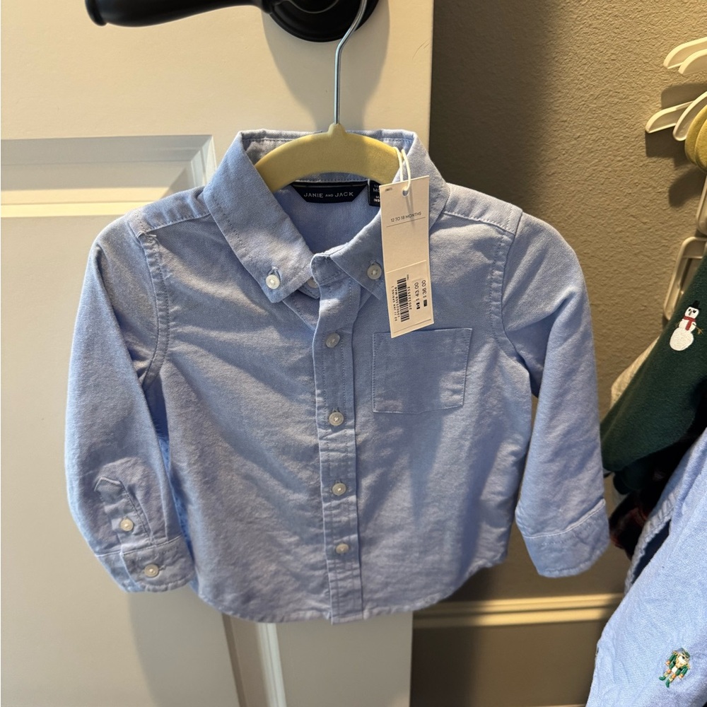 Classic Blue Shirt by Janie and Jack